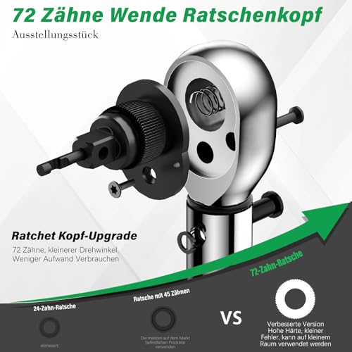 Image of ss shovan Torque Wrench 72 Teeth Ratchet Torque Wrench Set Torque Spanner (4-25 Nm, 1 /4 inch)