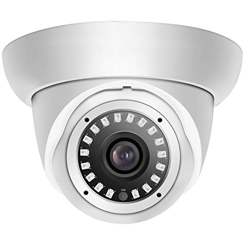 FULUVA UltraHD 4MP Dome POE IP Camera Video Surveillance, 100ft IR NightVision Motion Detection,IP66 Weatherproof, 90°Angle,3.6mm Lens