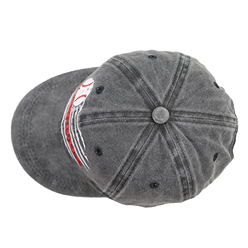 Manmesh Hatt Distressed Baseball Mom And Dad Hat For Women Men, Funny Usa Flag Softball Gifts Embroidered Sun Baseball Caps Black #TOP2