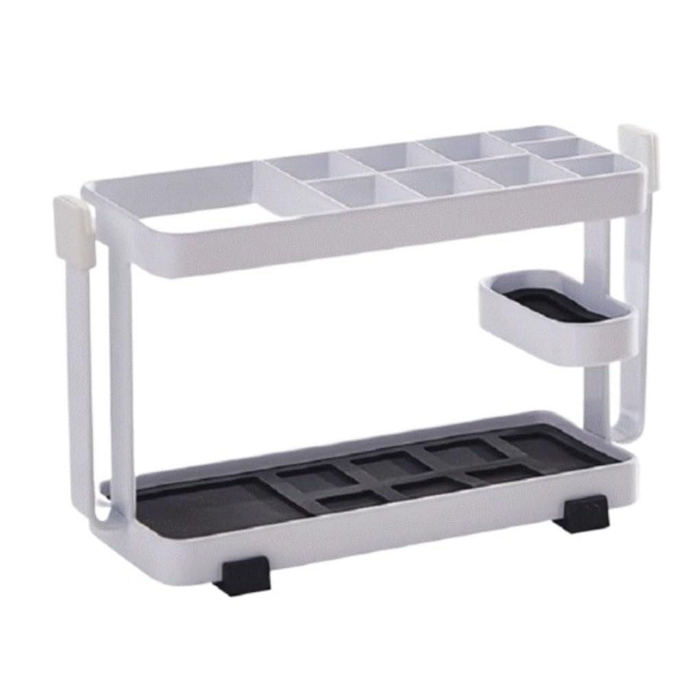 Modern Porta Cepillos De Dientes, Soporte For Cepillo De Dientes Estilo Torre Montado En La Pared, Sin Estante Taladro For Encimeras Baño Ahorra Espacio