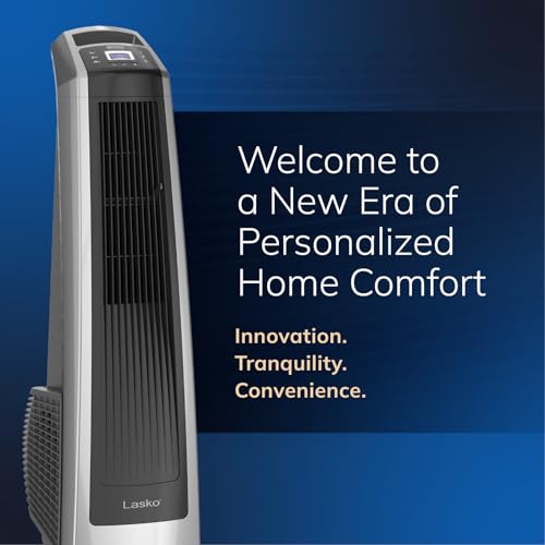 Lasko High Velocity Oscillating Tower Fan - 35" - U35115 - Silver/Black - image 7