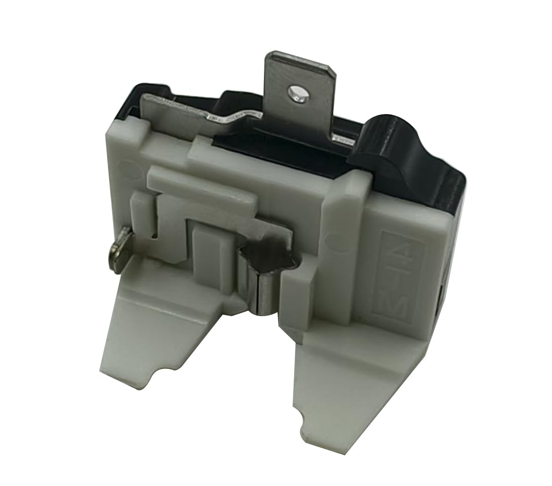 1Pcs QP2-4R7 Starter Relay，1 Pin Refrigerator Starter Relay QP2-4R7 and 6750C-0005P Overload Protector fits Most Mini Fridges and Coolers Replacement Parts