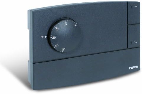 Sesam 1TP?-?ZEFIRO, Anthracite TE500?A Electronic Room Thermostat by Sesam