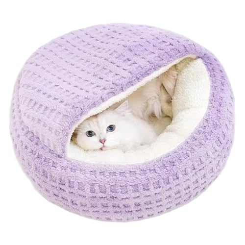 Lit fermé pour chat d'intérieur lavable et maison de couchage chaton - 2