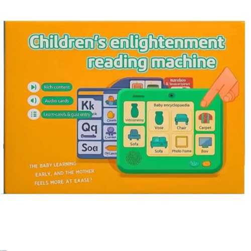 Image of Braintastic Children's Enlightenment Reading Machine with Audio Cards | Interactive Early Educational Learning Toy for Toddlers & Preschoolers (Card Reader)