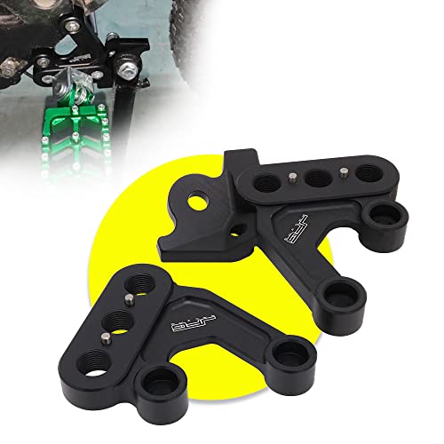 Wacece Motorcycle Foot Peg Pedal Bracket Mount Rearset,Heel Plate Guard Foot Peg Protector Heel Guard for Light Bee Sur-Ron Surron Sur Ron X/S