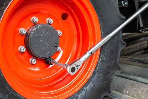 Image of Hazet torque wrench 5145-3CT I Output: square 0.79 in (3 /4 inch), tolerance: 3%, 32 teeth (operating angle 11.25 degrees) I User-friendly reversible ratchet for car and bicycle I 20.43 in