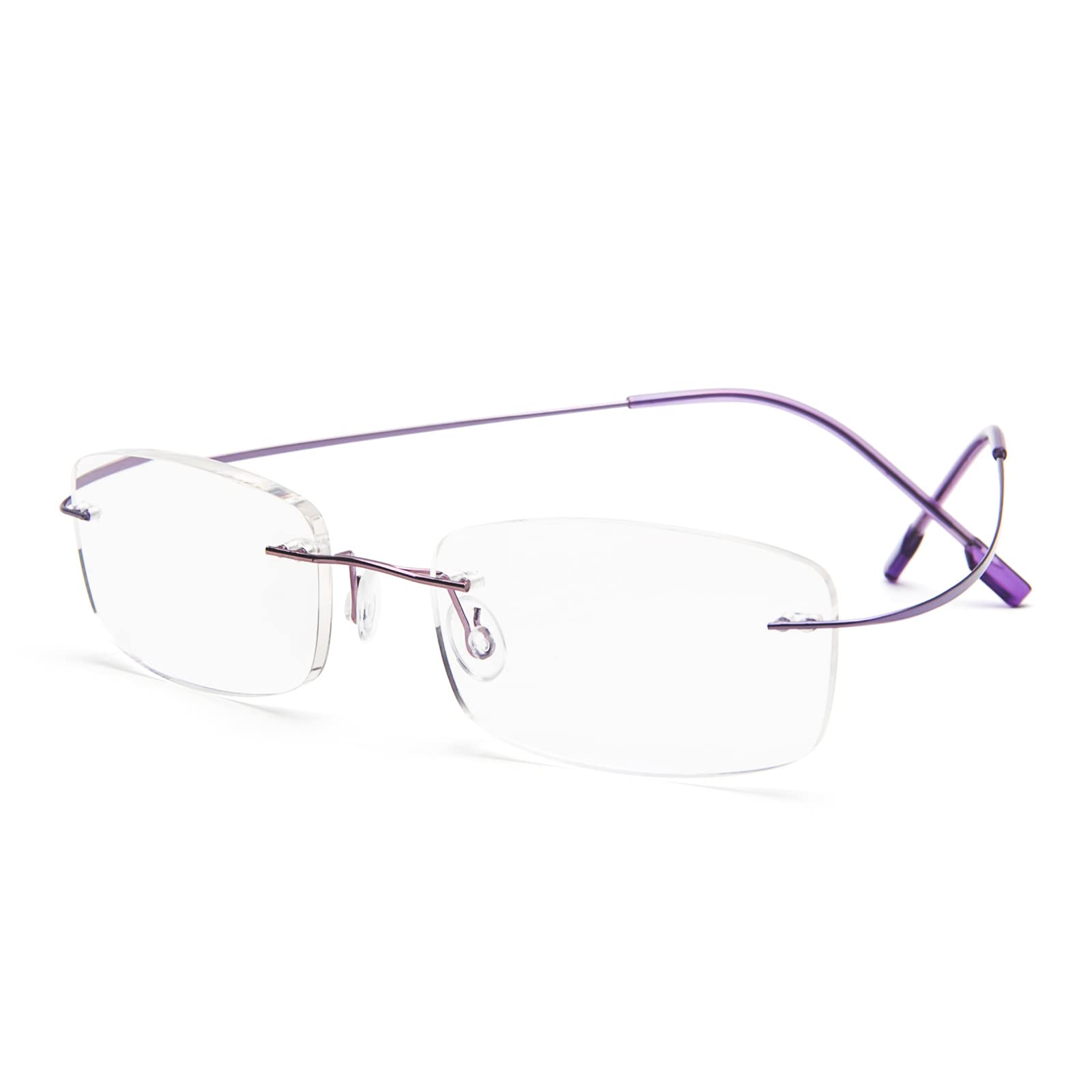 Randlos Lesebrille super Light Titan Lesehilfe für Damen und Herren