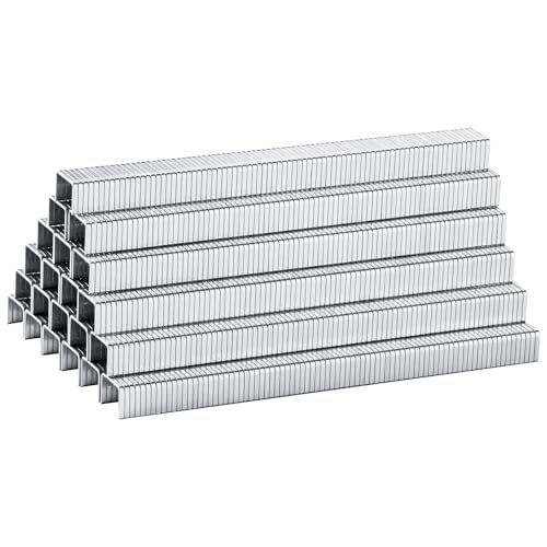 meite Heavy Duty Staples, 5/16 Inch Length T50 Staples for Staple Gun, Galvanized, 20 Gauge 3/8" Crown, Compatible with T50 Staple Gun, Ideal for Upholstery, Construction, Furniture (1,512 Counts)