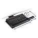 3M Keyboard Tray with Adjustable Keyboard and Mouse Platforms, Turn Knob to Adjust Height and Tilt, Swivels and Stores Under Desk, Gel Wrist Rest and Precise Mouse Pad, 17.75" Track, Black (AKT80LE)