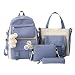 Ensemble de sac à dos scolaire, sac à dos scolaire set pour les filles sac de livres sac à dos backpack setcute sac à dos scolaire sac à dos banc de livres adolescents filles avec sac