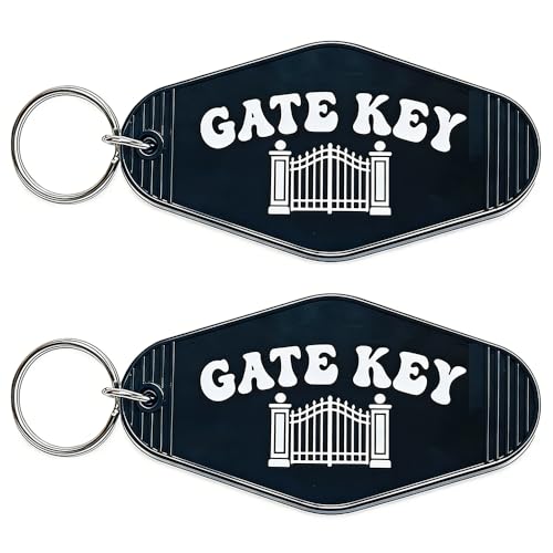 Jgrprlq 2pcs Gate Keychain Hotel Keychain for House New Home Gifts for Women Men