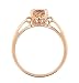 1ct Oval Morganite 14K Rose Gold Ring