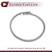 HEROFFIX 1 Pcs AN8 Fuel Line Hose 3ft Vacuum Hose Automotive 8AN CPE Fuel Hose Silver Tone CPE Rubber,Stainless Steel Braided