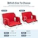 PeakPursuit Bleacher Chair with Back Support, Wide Stadium Seats 6-Position Recline, Armrests & Cup Holder for Bleachers, Sports Events & Concerts