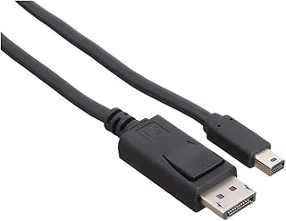 منفذ شاشة عرض صغير (دي بي) ذكر الى ميني ديسبلاي بورت (ميني دي بي) من كيندكس، طول 1.5 متر، لون اسود، KX 2542، كوابل