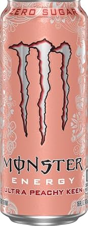 Monster Energy Ultra Peachy Keen, Sugar Free Energy Drink, 16oz