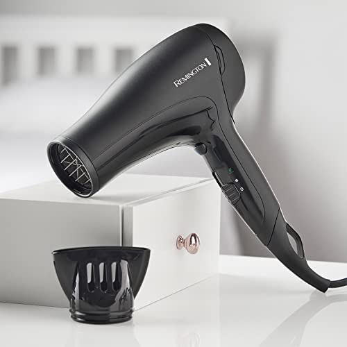 Remington D3010 Power Dry Lightweight Hair Dryer, 2000 W, Black