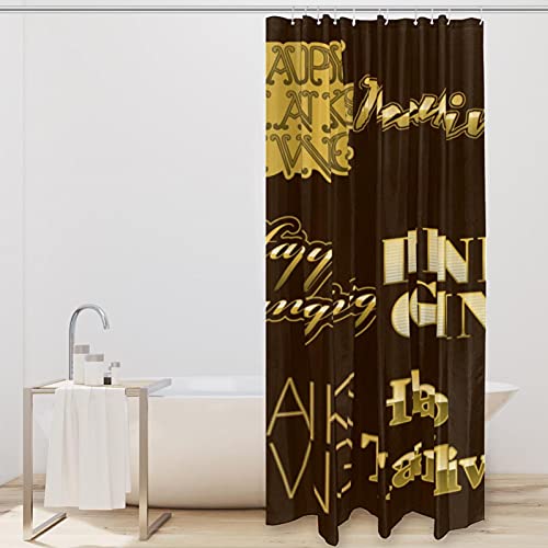 Rideau de douche feuille d'érable de qualité supérieure 183 cm - 3