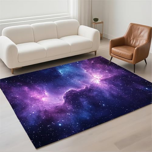 Tapis salon imperméable en pile bouclée violette haute qualité