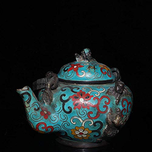 Fashion158 Collection Of Pure Copper Cloisonne Filigree Hip Flask Antique Ornaments Crafts #TOP1