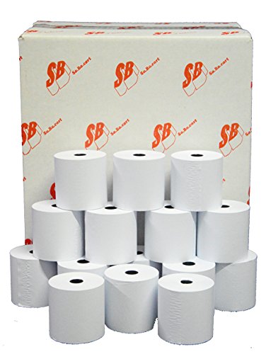 10307600012VX Confezione 80 Rotoli Stampanti e Comande, Carta Pura Cellulosa, 76 mm diametro, 60 mm Foro 12