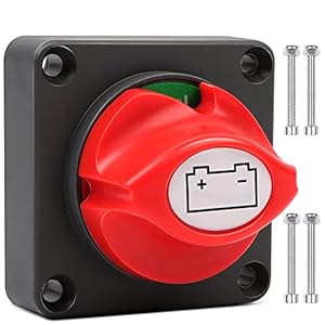 OFNMY Accu scheidingsschakelaar hoofdschakelaar 12V / 24V batterijscheidingsschakelaar 300A aan/uit batterijschakelaar…