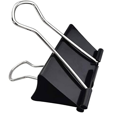 Extra Large Binder Clips 2.4 Inch (36 Pack), Upgrade Giant Binder Clips Big Paper Clips Clamps for Office and Home Supplies, Black by Aellabus Cover