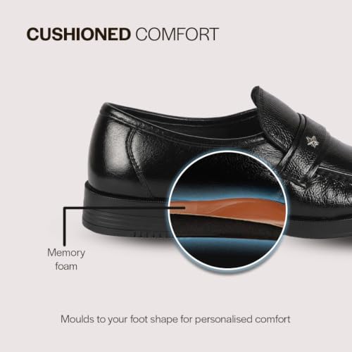 Image of FAUSTO Men Leather Formal Pull-On Shoes