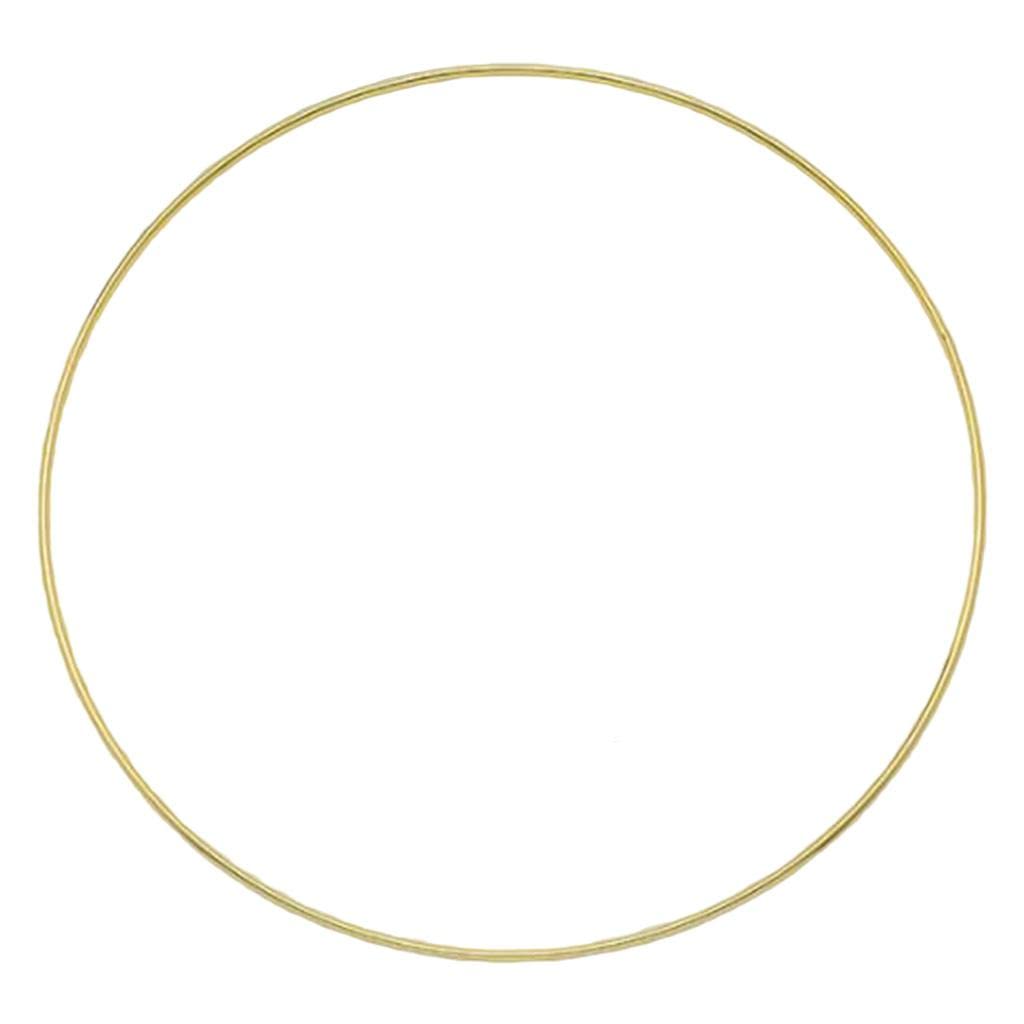 Dxehseuy Gold Plated, 14Cm Gold Metal Dream Catcher Dreamcatcher Rings Wreath Macrame Craft Hoops 14Cm Gold Plated