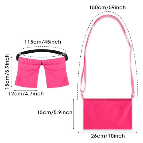 Image of Tummy Tuck Post Surgery Supplies, Adjustable Mastectomy Drain Holder Drain Holder After Tummy Tuck Mastectomy Drainage Pouch with Shower Bag Breast Reduction Mastectomy Recovery Must Haves(Rose Red)