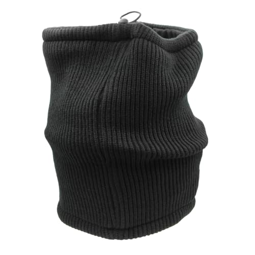 Chauffe-cou en maille avec patch cuir élégant modèle 153464
