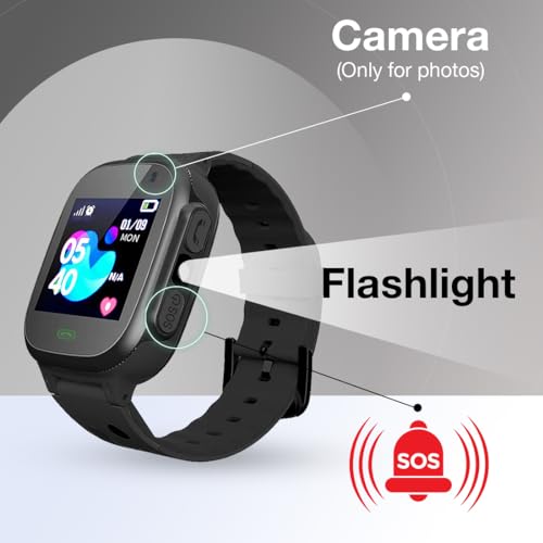 sekyo S2 Pro Calling Smart Watch for Kids | Kids SmartWatch for Boys & Girls | Location Tracking, Camera, SOS, Safe Zone | 4G/5G Sim Card Support | App Control | TXT/Voice SMS | Long Battery -Black sekyo S2 Pro Calling Smart Watch for Kids | Kids SmartWatch for Boys & Girls | Location Tracking, Camera, SOS, Safe Zone | 4G/5G Sim Card Support | App Control | TXT/Voice SMS | Long Battery -Black