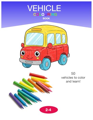 Vehicle Colouring Book