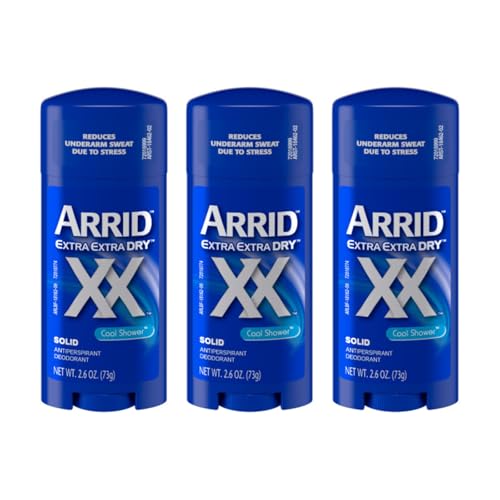 Arrid XX Extra Extra Dry Solid Antiperspirant Deodorant, Cool Shower, 2.6 oz. (pack of 3) image 2