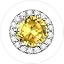 11.November(Yellow Topaz)-Round Cut