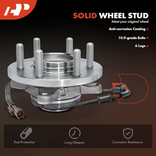 A-Premium Front Wheel Bearing and Hub Assembly with ABS & 6-Lug Compatible with Ford F-150 2015-2017, 4WD/4X4 by A-Premium - Image 5