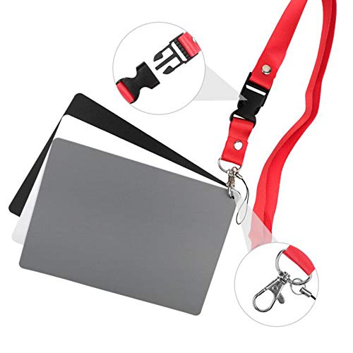 White Balance Card, Chromlives Grey Card 18% Exposure Photography White Gray Card 5.3'' X 7.3'' For Video Dslr And Film Photography #TOP1