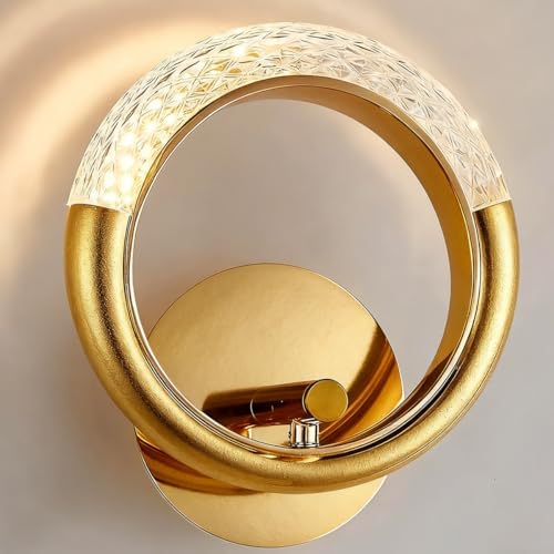 Luminária de Parede LED Daksan, Circular 20cm, 8W, 3 Cores Ajustá...