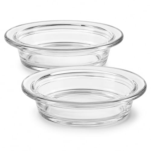 Candle Warmer Plate, 2pcs Replacement Wax Warmer for Scented Glass Aromatherapy Tray Wax Heating Plate for Oil Lamp Melt Warmes Burners, 4.52 inches