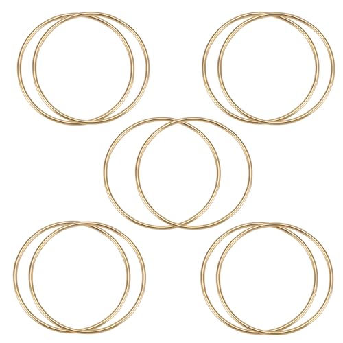Agmoctz 10 paquetes de 3 anillos de metal para atrapasueños de macramé para atrapasueños y artesanías