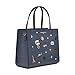 KARL LAGERFELD Women's Maybelle Pins Satchel, Denim, One Size