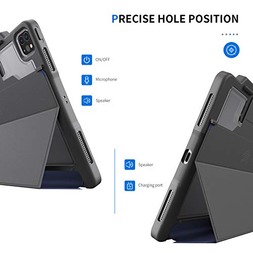 Coque iPad Pro 12.9 2020 STM Rugged Plus avec support Apple Pencil noir
