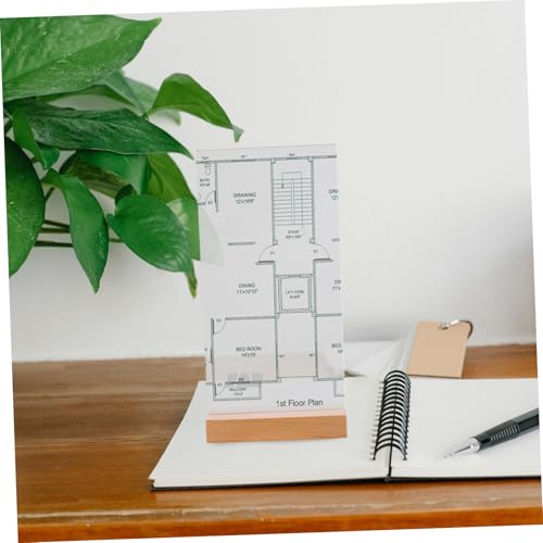 Support transparent pour table porte-menu restaurant et panneau affichage vertical acrylique - 5