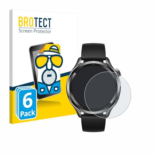 BROTECT Protector Pantalla Anti Reflejos para Xiaomi Watch S4 (47 mm) (6 Unidades) Película Mate Anti Huellas