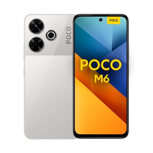 Xiaomi Poco M6 4G 256GB/8GB RAM Dual-SIM silber