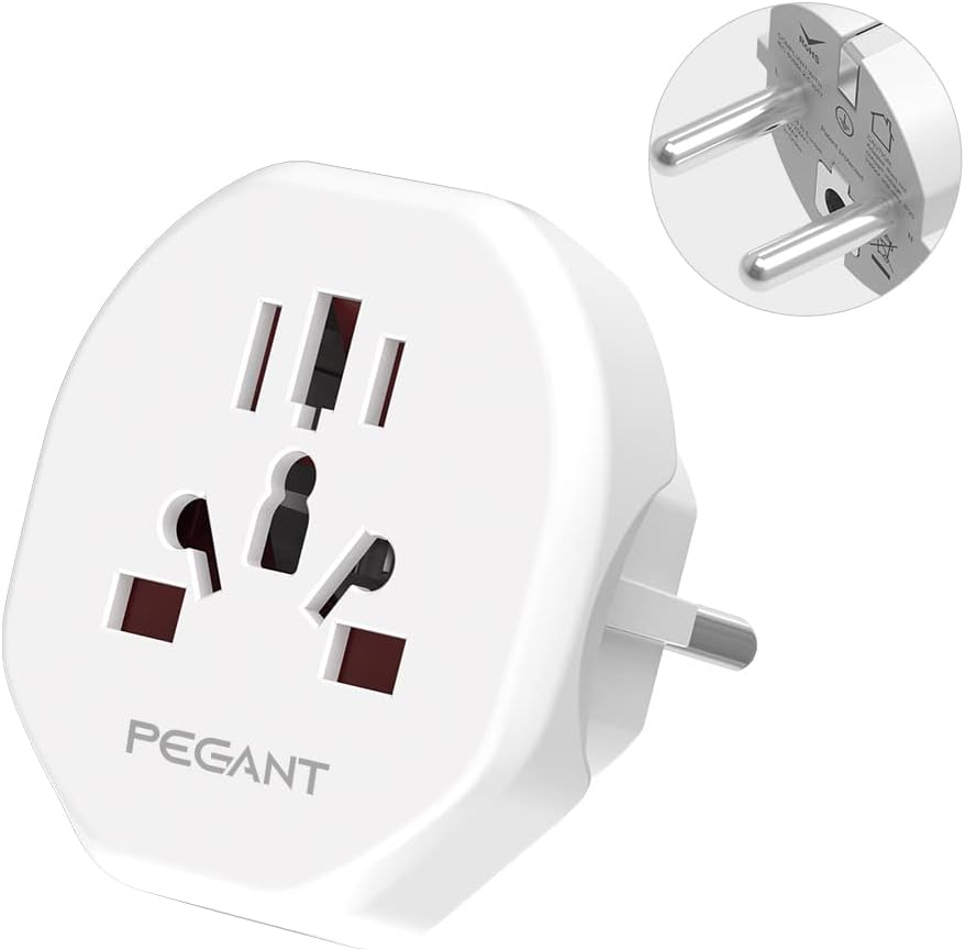 World to EU Plug Travel Adapter for All Europe EU/UK/Australia/China/Russia/Turkey/Spain Worldwide Power Outlet Converter