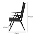 Casaria® Gartenstühle 4er Set Hochlehner Klappbar 8-Fach Verstellbar Camping Stuhl Aluminium Wetterfest Klappstuhl 120kg Belastbarkeit Garten Balkon