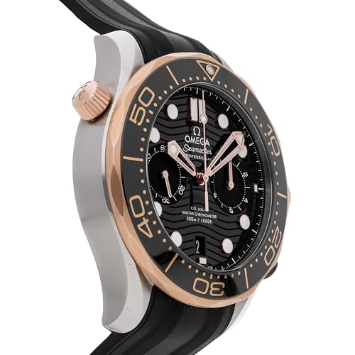 Omega Seamaster Diver 300m Co-Axial Master Chronograph Automatic Chronometer Black Dial Men's Watch 210.22.44.51.01.0013