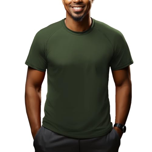 BRISIRA Coolmax Workout T-Shirts für Herren kurzärmelig schnelltrocknend Klassische T Shirts feuchtigkeitsableitend für athletisches Fitnessstudio geruchshemmend., 19.99 €